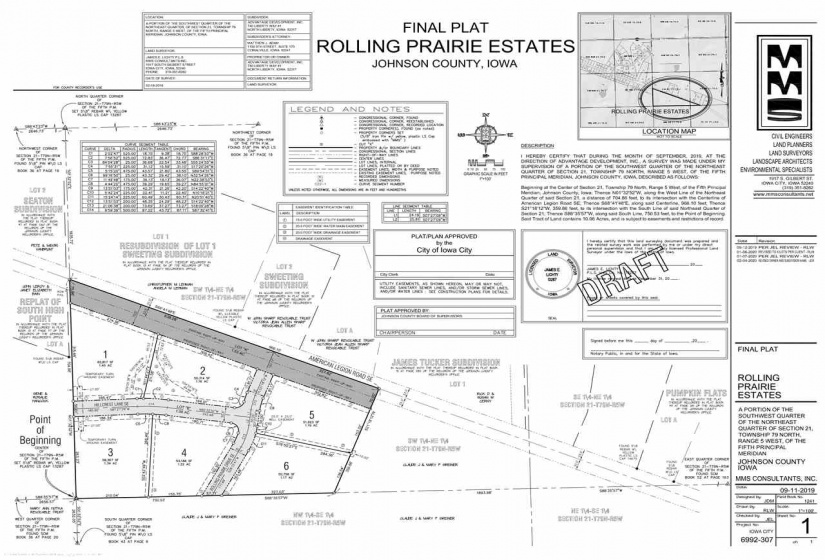 Lot 1 Rolling Prairie Estates, Iowa City, 52240, ,Lots/land,For Sale,Lot 1 Rolling Prairie Estates,202400087